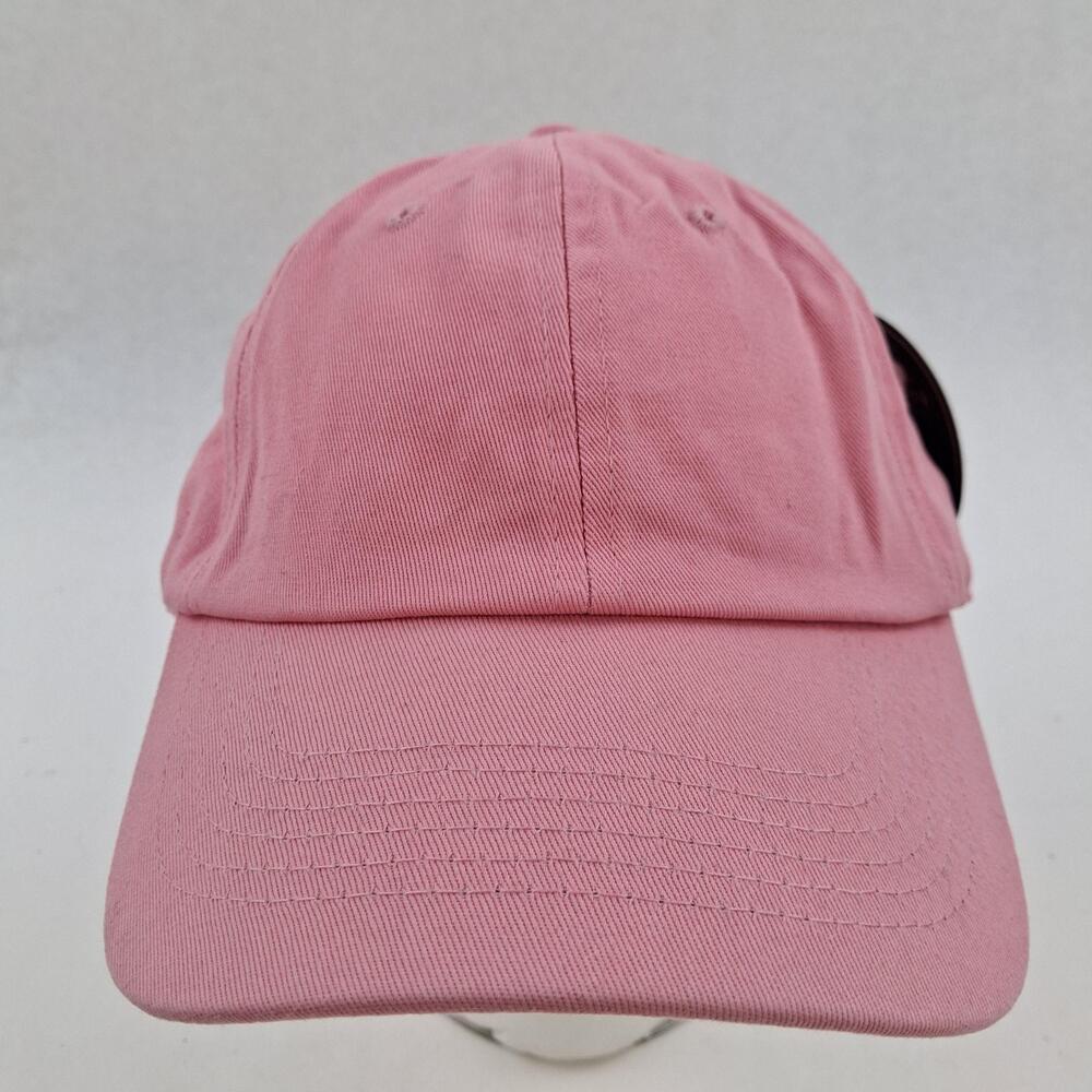 Ethos Hat Cap Strap Back One Size Pink Twill Dad Baseball Mens Solid Casual